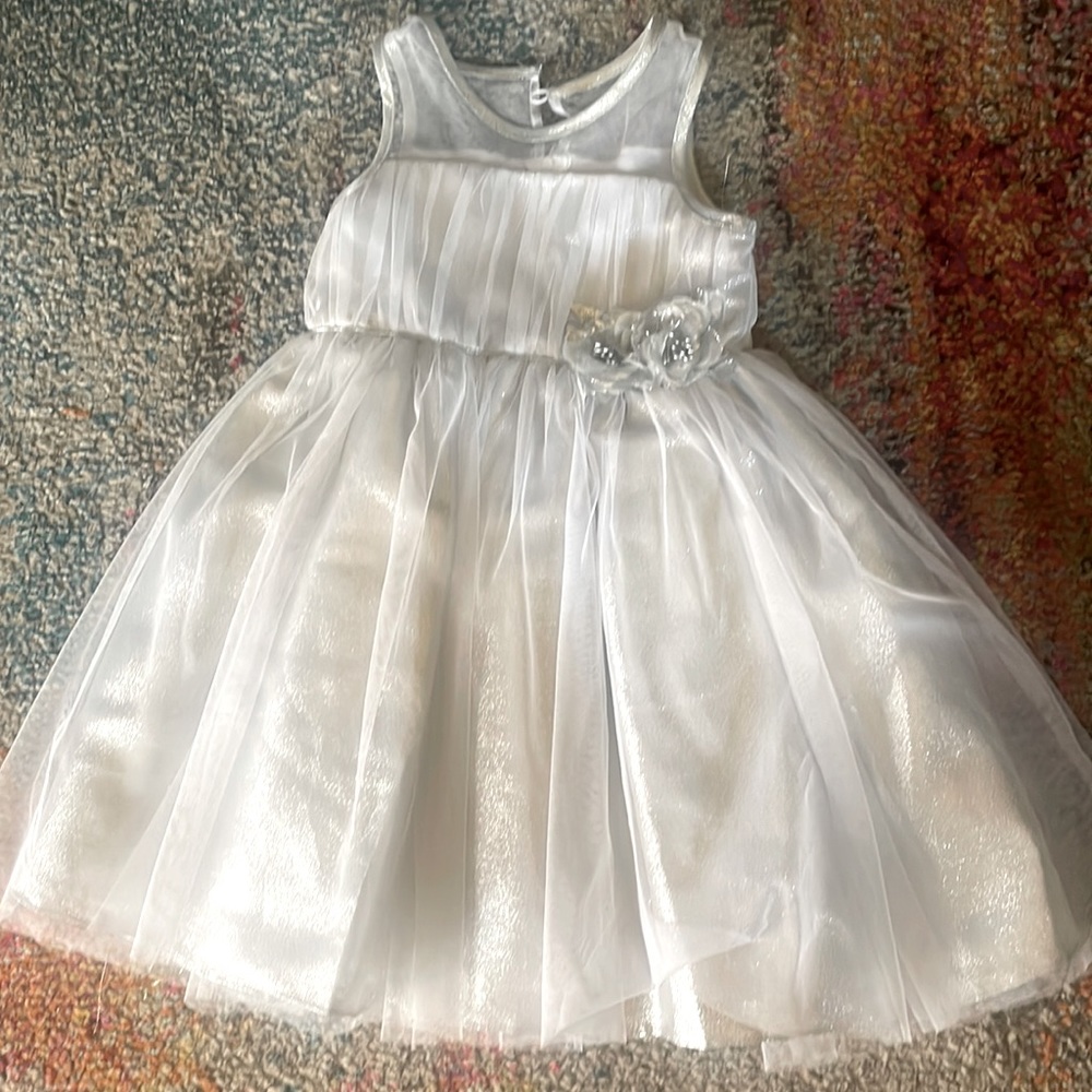 BEAUTIFUL silver girls dress!